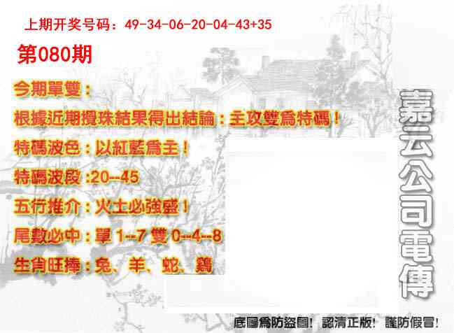 080期嘉云公司电传[图]